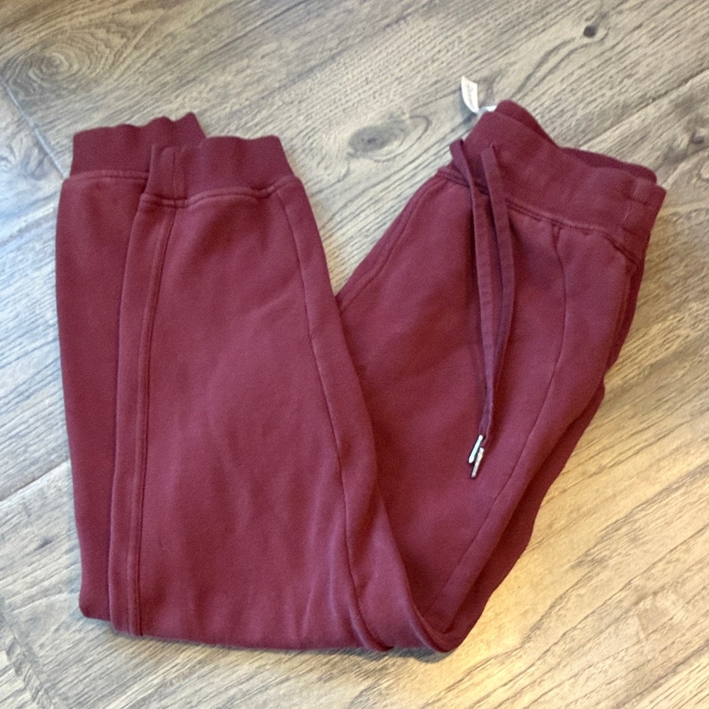 Lululemon Maroon Jogger Pants 4